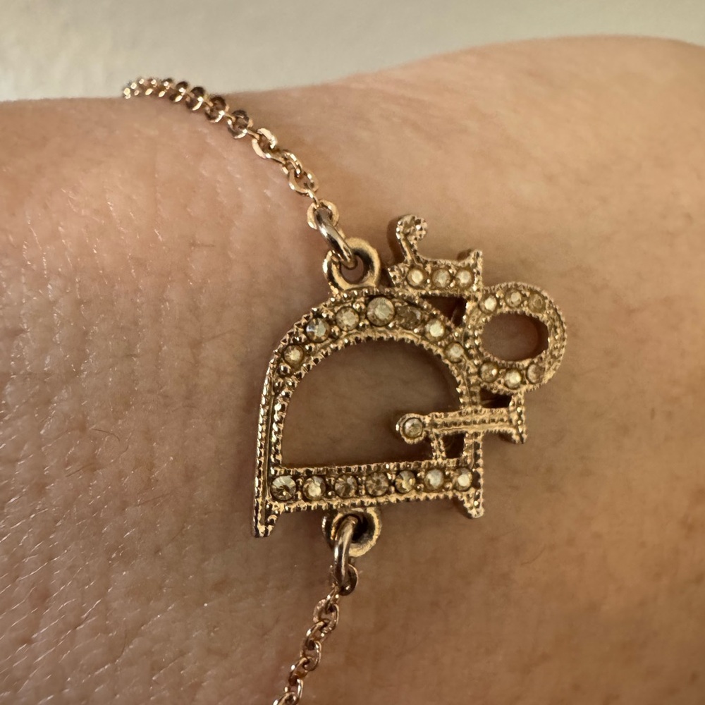 Dior Elegant Gold-Tone Bracelet